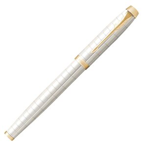 Ручка роллер Parker IM Premium T318 (CW2143646) Pearl GT F черн. черн. подар. кор.