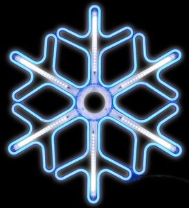 Уличная светодиодная фигура снежинка (6059-11)