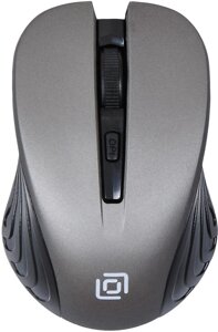 Мышь Оклик 545MW черный/серый оптическая (1600dpi) беспроводная USB для ноутбука (4but)