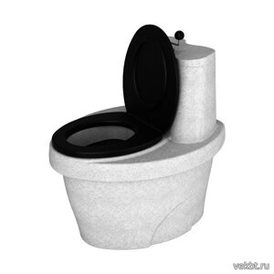 Туалет торфяной «Rostok» белый гранит