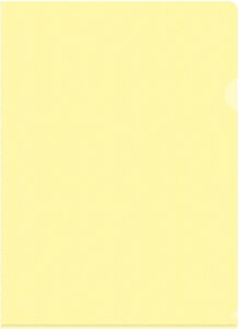 Папка-уголок Бюрократ Pastel -EPAST/YEL A4 пластик 0.18мм желтый