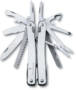 Мультитул Victorinox SwissTool Spirit X Plus Ratchet (3.0236. N) 105мм 36функц. чехол нейлоновый серебристый подар.