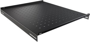 Полка стационарная NTSS NTSS-FS-800-BL 1U нагр.:60кг. 19" 550мм черный (упак.:1шт)