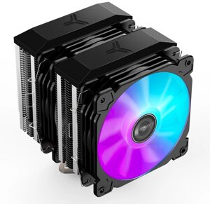 Устройство охлаждения (кулер) Jonsbo CR-2100 RGB черный 4-pin 18.1-29.5dB Al 230W 900gr Ret