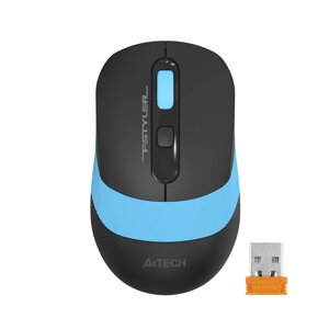 Мышь A4Tech Fstyler FG10 черный/синий оптическая (2000dpi) беспроводная USB (4but)