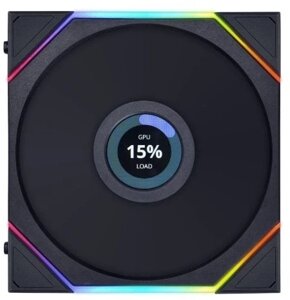 Вентилятор для корпуса Lian-Li Uni Fan TL 120 LCD Reverse ARGB 120х120x28 черный 7-pin 31дБ (G99.12RTLLCD1B. 00) Ret