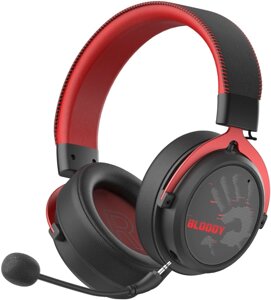 Наушники с микрофоном A4Tech Bloody MR590 Sports красный/черный 1.5м мониторные BT/Radio/3.5mm оголовье (MR590+