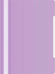 Папка-скоросшиватель Бюрократ Pastel -PSLPAST/VIO A4 прозрач. верх. лист пластик фиолетовый 0.14/0.18