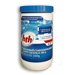 Медленный стабилизированный хлор Maxitab Regular для дезинфекции воды 1,2 кг