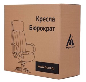 Кресло руководителя Бюрократ T-898 черный Leather Black эко. кожа крестов. пластик