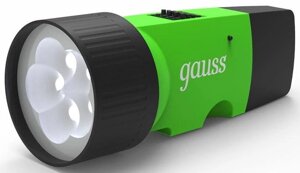 Фонарь ручной Gauss GFL103 черный 1Вт лам.: светодиод. (GF103)