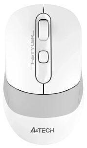 Мышь A4Tech Fstyler FB10C белый/серый оптическая (2000dpi) беспроводная BT/Radio USB (4but)