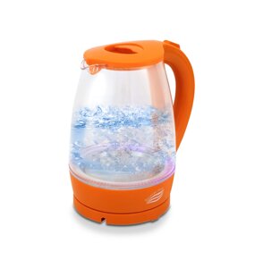 Чайник электрический Великие Реки Дон-1 оранжевый 1,8 л стекло