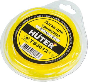 Леска для садовых триммеров Huter TS3012 d=3мм L=12м для Huter GGT-1900S (T) (71/2/3)