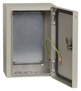Щит распределительный IEK YKM40-321-54 ЩМП-3.2.1-0 У2 навесной 210мм 150мм 300мм 630A 6шт металл IP54 серый (упак.:1шт)