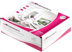 Кронштейн для телевизора Ultramounts UM866W белый 13"-42" макс. 20кг настенный поворот и наклон