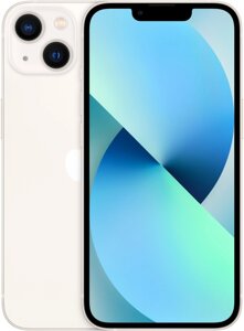 Смартфон Apple A2633 iPhone 13 128Gb 4Gb сияющая звезда моноблок 3G 4G 1Sim 6.1" 1170x2532 iOS 16 12Mpix 802.11