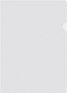 Папка-уголок Buro -E120BU/CLEAR тисненый A4 пластик 0.12мм прозрачный