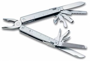 Мультитул Victorinox SwissTool (3.0323. L) 115мм 28функц. чехол кожаный серебристый карт. коробка