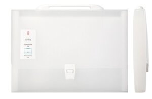 Папка-портфель Deli 5880 на кнопке 13 отдел. A4 полипропилен ассорти