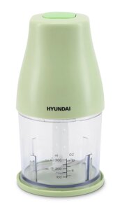 Измельчитель электрический Hyundai HYC-P3108 0.8л. 350Вт черный/зеленый