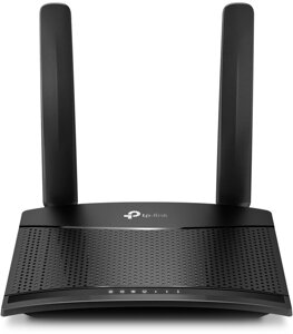 Роутер беспроводной TP-Link TL-MR100 N300 10/100BASE-TX/4G cat. 4 черный