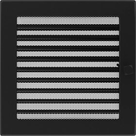 Вентиляционная решетка черная с задвижкой (22*22) 22CX в Москве от компании Техника в дом