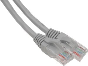 Патч-корд Premier 5-970 1.0 UTP 4 пары cat. 5E CCA molded 1м серый RJ-45 (m)-RJ-45 (m)