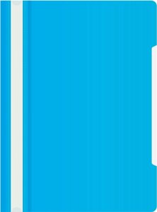 Папка-скоросшиватель Бюрократ -PS20AZURE A4 прозрач. верх. лист пластик голубой 0.12/0.16