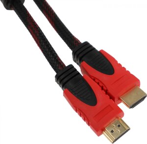 Кабель соединительный аудио-видео Premier 5-813R HDMI (m)/HDMI (m) 20м. феррит. кольца черный/красный (5-813R 20.0)