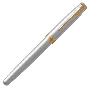 Ручка роллер Parker Sonnet Core T527 (CW1931506) Stainless Steel GT M черн. черн. подар. кор.