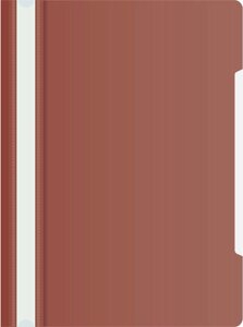 Папка-скоросшиватель Бюрократ -PS20BROWN A4 прозрач. верх. лист пластик коричневый 0.12/0.16