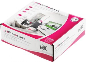 Кронштейн для телевизора Ultramounts UM866B черный 15"-42" макс. 20кг настенный поворот и наклон
