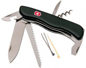 Нож перочинный Victorinox Forester (0.8363.3) 111мм 12функц. черный карт. коробка