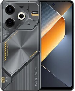 Смартфон Tecno Pova 6 Neo 256Gb 8Gb черный моноблок 3G 4G 2Sim 6.8" 1080x2460 Android 14 50Mpix 802.11 a/b/g/n/ac NFC