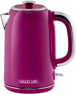 Чайник электрический Galaxy Line GL 0346 1.7л. 2200Вт малиновый корпус: нерж. сталь (ГЛ0346Л)