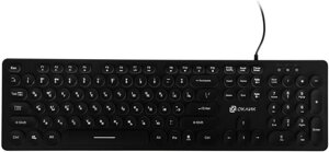 Клавиатура Оклик 420MRL черный USB slim Multimedia LED