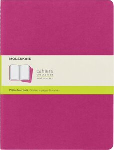 Блокнот Moleskine CAHIER JOURNAL CH023D17 XLarge 190х250мм обложка картон 120стр. нелинованный розовый неон (3шт)