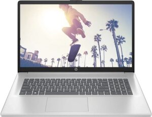 Ноутбук HP 17-cp2172ng Ryzen 5 7520U 8Gb SSD512Gb AMD Radeon 610M 17.3" IPS FHD (1920x1080) FreeDOS silver WiFi BT Cam