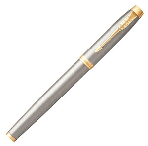 Ручка роллер Parker IM Core T321 (CW1931663) Brushed Metal GT F черн. черн. подар. кор.