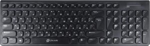 Клавиатура Оклик 880S черный USB беспроводная slim Multimedia