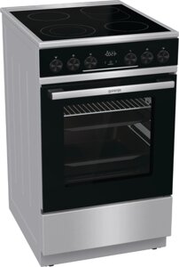Плита Электрическая Gorenje GEC5C61XPA нержавеющая сталь стеклокерамика (без крышки) в Москве от компании Техника в дом