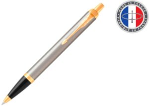 Ручка шариков. Parker IM Core K321 (CW1931670) Brushed Metal GT M син. черн. подар. кор.