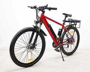 Электровелосипед GreenCamel Мустанг 21 скорость (красный, черный)