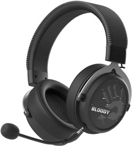 Наушники с микрофоном A4Tech Bloody MR590 Sports черный 1.5м мониторные BT/Radio/3.5mm оголовье (MR590 + WIRED/SPORT