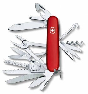 Нож перочинный Victorinox SwissChamp (1.6795) 91мм 33функц. красный карт. коробка