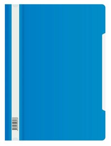 Папка-скоросшиватель Бюрократ Люкс -PSL20BLUE A4 прозрач. верх. лист пластик синий 0.14/0.18