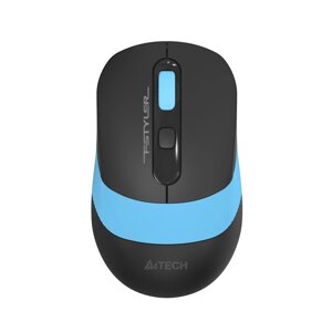 Мышь A4Tech Fstyler FG10S черный/синий оптическая (2000dpi) silent беспроводная USB для ноутбука (4but)
