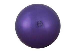 Мяч для художественной гимнастики Нужный спорт Металлик с блестками 19 см фиолетовый в Москве от компании Техника в дом