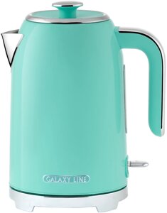 Чайник электрический Galaxy Line GL 0347 1.7л. 2200Вт бирюзовый корпус: нерж. сталь (ГЛ0347Л)